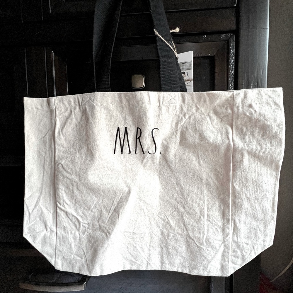 Rae Dunn MRS. Tote Beach Diaper Bag NWT